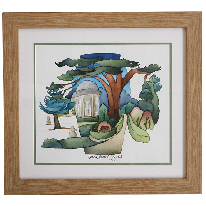 Bridge End Gardens - Vase + Watercolour